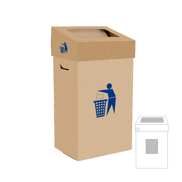 Kisten mit braunen Kraftdeckeln